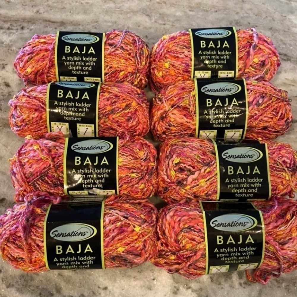 Sensations Baja Multicolor Yarn Lot of 8